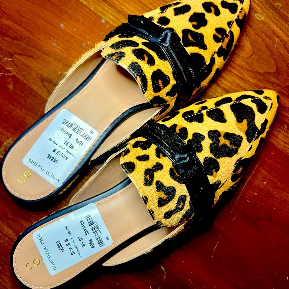 Cole Haan womens Piper Bow Mules shoes size 8